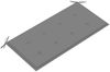 vidaXL Gartenbank mit Grauer Auflage 112 cm Massivholz Teak 3062650 Bild 5
