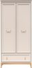 AX LIVING Kleiderschrank Nymphen Cashmere 2 Türen Schublade MDF Eiche Beine Bild 1