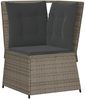 vidaXL 5-tlg. Garten-Lounge-Set mit Kissen Grau Poly Rattan 3262472 Bild 5