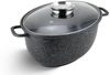 KlönBerg Bräter Bräter ideal zum Braten von Enten und Gänsen, Steinbeschichtung, Aluminiumguss, Aluminium, Keramik, Edelstahl (Multifunktional, geeignet zum Kochen, Braten und Backen!, 2-tlg, Es ist eine perfekte Geschenkidee für jeden Anlass), Innovat... Bild 4