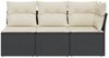 vidaXL Gartensofa mit Kissen 3-Sitzer Schwarz Poly Rattan 366014 Bild 4