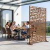 Trennwand Bernalda 180x120 cm Stahl Edelrost [casa. pro] Bild 3