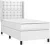 vidaXL Polsterbett mit Matratze & LED Weiß 80x200 cm Kunstleder [3139350] Bild 4