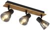 Deckenleuchte, Holz, schwarz, bewegliche Spots, L 40 cm Bild 5