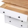 vidaXL Beistellschrank Weiß 80×40×73 cm Panama-Kiefer 282660 Bild 4