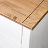 vidaXL Beistellschrank Weiß 80×40×73 cm Panama-Kiefer 282660 Bild 5