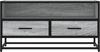 vidaXL TV-Schrank Grau Sonoma 80x34,5x40 cm Holzwerkstoff und Metall 848812 Bild 4