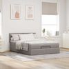 vidaXL Ottomanische Bett mit Matratze & LEDs Taupe 140x190 cm Stoff 3312226 Bild 4