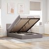 vidaXL Ottomanische Bett mit Matratze & LEDs Taupe 140x190 cm Stoff 3312226 Bild 1