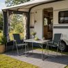 3tlg Campingmöbel Set Outdoormöbel Camping Alu L70xB50xH59cm Anthrazit Bild 1