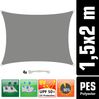 1,5x2m UV Sonnensegel Sonnenschutz Wasserdicht Grau Bild 2