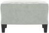 vidaXL Fußhocker Hellgrau 60x50x41 cm Samt 349293 Bild 3