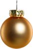TrendLine Christbaumkugeln 20 Kugeln Ø 6 cm Glas Gold Weihnachtskugeln Bild 2