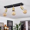 hofstein Deckenleuchte »Seano« Deckenlampe aus Metall in Schwarz/Messing, ohne Leuchtmittel, Moderne e Zimmerlampe, Leuchtenköpfe sind dreh-/schwenkbar, 3xE27 Bild 4