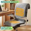 shop'n smile ideoon Sitzkissen mit Rückenteil, Akku: Mobile Heizmatte, 3 Stufen Wärme, für Zuhause, Auto & Büro, 3 Stufen Wärme Bild 2