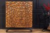 riess-ambiente Highboard VULCANO 120cm braun / schwarz (Einzelartikel, 1 St), Massivholz · Metall · Anrichte · Kommode · 3D-Front · Modern Design Bild 2