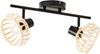 Brilliant AG Leuchten 99738-76 Norah Spotrohr 2-flammig schwarz natur Bild 3