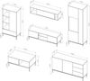 AX LIVING Möbel für Wohnzimmer Queba 2 – Stilvolles Modern in Schwarz Bild 2
