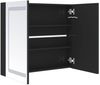 vidaXL LED-Spiegelschrank fürs Bad Glänzend Schwarz 80x12x68 cm 326512 Bild 5