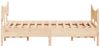 vidaXL Massivholzbett ohne Matratze 135x190 cm Kiefernholz 3216396 Bild 5