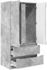 vidaXL Kleiderschrank Betongrau 79,5 x 49 x 156 cm Holzwerkstoff 3406248 Bild 5