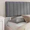 vidaXL Bettgestell mit gepolstertem Kopfteil Hellgrau 180 x 200 cm 3398103 Bild 3