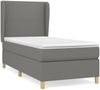 Boxspringbett mit Matratze Stoff Dunkelgrau 80x200 cm, Härtegrad: H2 [3128318] Bild 2