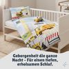Baby Bettwäsche Baustelle für Kleinkinder 100x135 40x60 cm mit Bagger und Kran Motiv aus 100% Baumwolle Bild 4