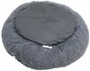 Hundebett Hundekissen Hundekorb 80 cm Plüsch Tierbett Hundesofa Dunkelgrau Bild 3
