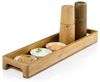 AdHoc Tablett SERVE SLIM, Akazienholz, Walnussholz, (1-tlg), hochwertiges Gewürz-, Getränke- oder Dekotablett 50x13 cm Bild 4