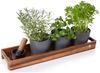 AdHoc Tablett SERVE SLIM, Akazienholz, Walnussholz, (1-tlg), hochwertiges Gewürz-, Getränke- oder Dekotablett 50x13 cm Bild 2
