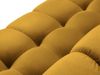 Micadoni Panorama-Sofa Mamaia 6-Sitzer Samt Bluvel Gelb schwarze Beine Bild 4