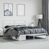 vidaXL Bettgestell mit Kopfteil Metall Weiß 160x200 cm 352630 Bild 4