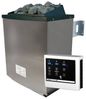Karibu Sauna Cuben Terragrau +9 kW Saunaofen mit ext. Steuerung Easy Bild 2