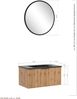 Waschtisch-Set >Nizza< (2-tlg.) in Wotaneiche, schwarz - 80x200x47cm (BxHxT) Bild 2