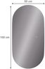 Badezimmerspiegel Miral Glas 100 x 50 cm mit Backlight Beleuchtung Vicco Bild 2