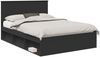 vidaXL Bettrahmen Schwarz 135 x 190 cm Massives Kiefernholz 3411020 Bild 2