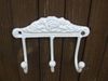 Deko-Impression Hakenleiste 3er - Haken, Hakenleiste, Gusseisen, Wandhaken, weiss, Landhausstil, (1 St) Bild 1