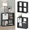 Raumteiler Tetra Schwarz 72.6 x 72 cm Vicco Bild 2