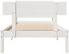 vidaXL Massivholzbett ohne Matratze Weiß 100x200 cm Kiefernholz 3306616 Bild 4