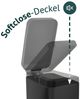 SVITA Mülleimer STM10, Treteimer, Softclose-Funktion, 18L, Pulverbeschichteter Stahl, Schwarz Bild 3