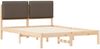 vidaXL Bettgestell mit gepolstertem Kopfteil Taupe 120 x 200 cm 877842 Bild 4