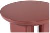 Beistelltisch Orivo - MDF & Holzfurnier Rot / Rosa, Ø 40 cm Bild 3