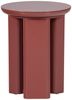 Beistelltisch Orivo - MDF & Holzfurnier Rot / Rosa, Ø 40 cm Bild 2