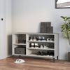 vidaXL Schuhregal Betongrau 102x36x60 cm Holzwerkstoff 819752 Bild 2