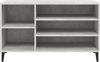 vidaXL Schuhregal Betongrau 102x36x60 cm Holzwerkstoff 819752 Bild 5