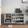 vidaXL Schuhregal Betongrau 102x36x60 cm Holzwerkstoff 819752 Bild 3