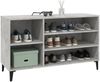 vidaXL Schuhregal Betongrau 102x36x60 cm Holzwerkstoff 819752 Bild 4