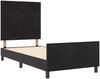 vidaXL Boxspringbett mit Kopfteil Schwarz 100 x 200 cm Samt 3344923 Bild 5