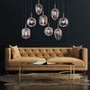 LED Pendelleuchte, Glas rauchfarben, schwarz, H 120 cm Bild 4